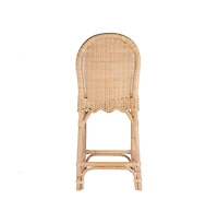 Butler Specialty Flora Rattan 24" Scalloped Edge Counter Stool