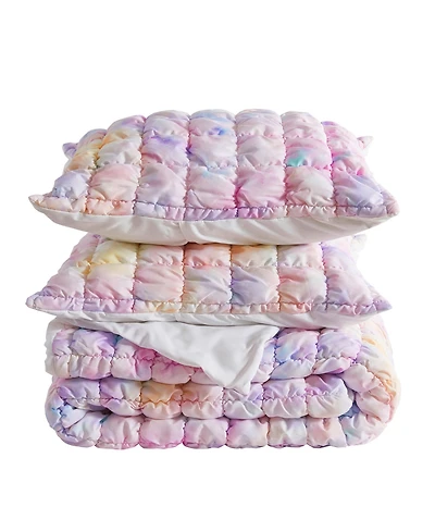 Linery & Co. Marshmallow Puff Quilt Set With Shams