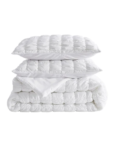 Linery & Co. Marshmallow Puff Quilt Set With Shams