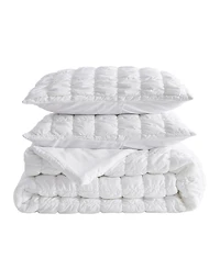 Linery & Co. Marshmallow Puff Quilt Set With Shams