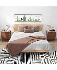 Gymax Set of 2 Nightstand Beside End Side Table Accent Table