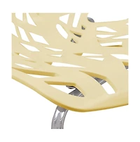 Modern Asbury Dining Chair w/ Chromed Legs