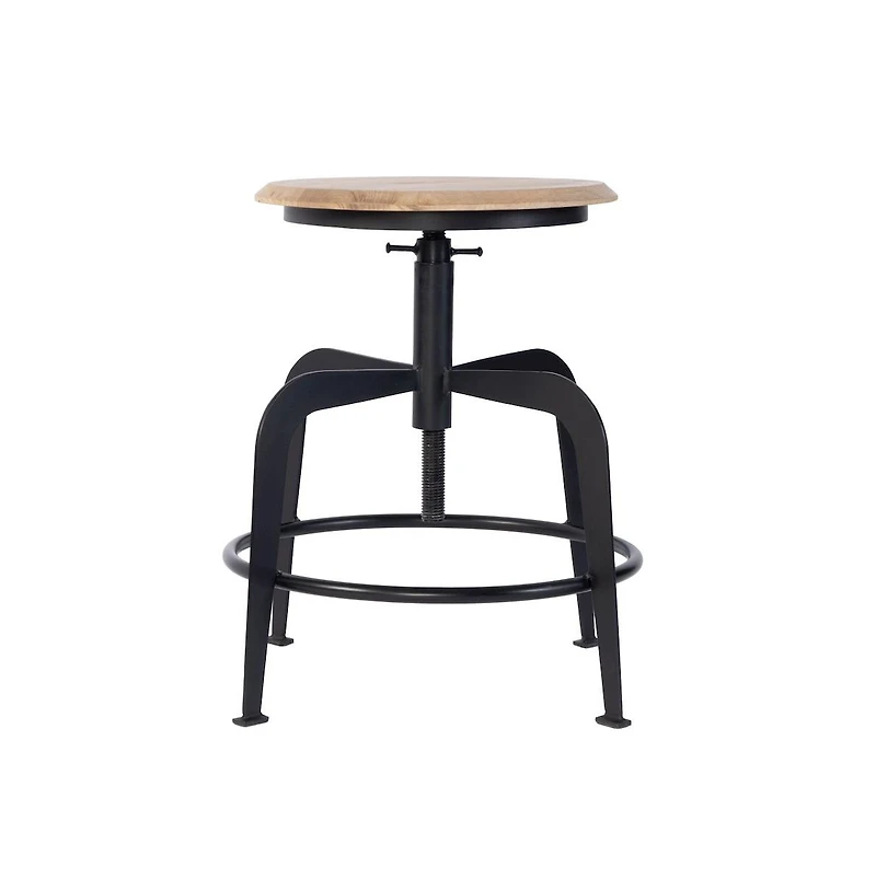 Butler Specialty Edison 20-27 in. Adjustable Seat Height Iron Bar Stool