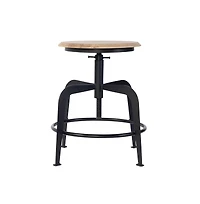 Butler Specialty Edison 20-27 in. Adjustable Seat Height Iron Bar Stool