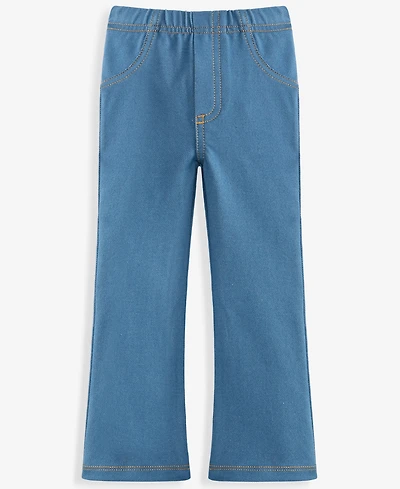 First Impressions Baby Girls' 3M-24M Mix & Match Knit Denim Jeggings, Macy's Exclusive