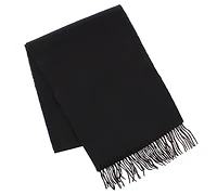 Trafalgar Men's The Windsor Merino Wool Solid Color Knit Neck Scarf