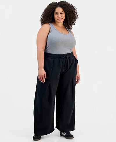 Full Circle Trends Trendy Plus Barrel-Leg Pants