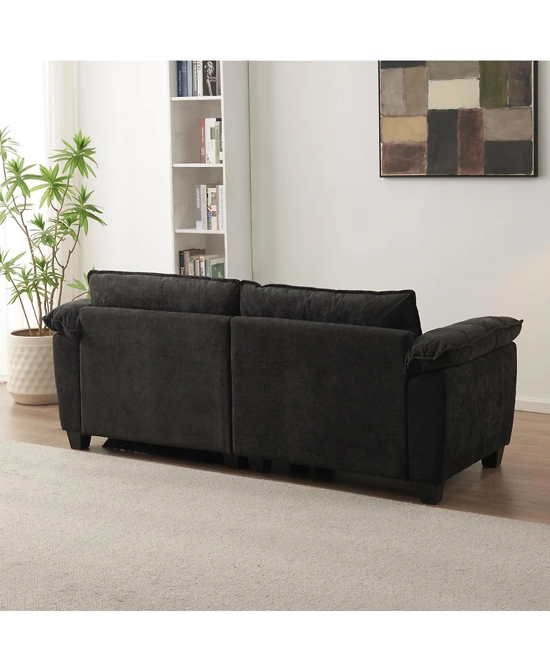 Streamdale Furniture Living Room Furniture Luxury Couch with Soft Chenille Upholstered Sofa