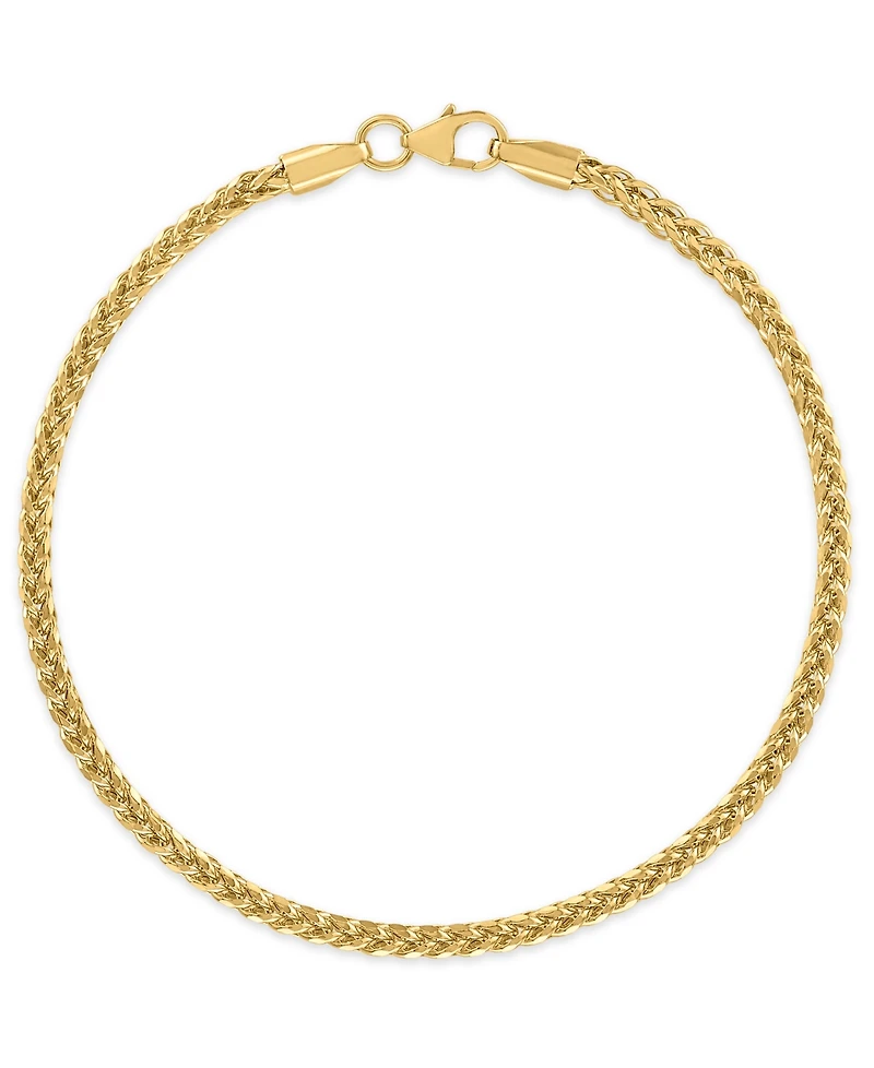 Macy's Diamond Cut Palmier Chain Bracelet in 10k Yellow Gold