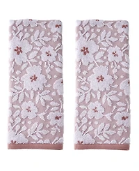 Skl Home Floral Jacquard 2-Pc. Hand Towel Set