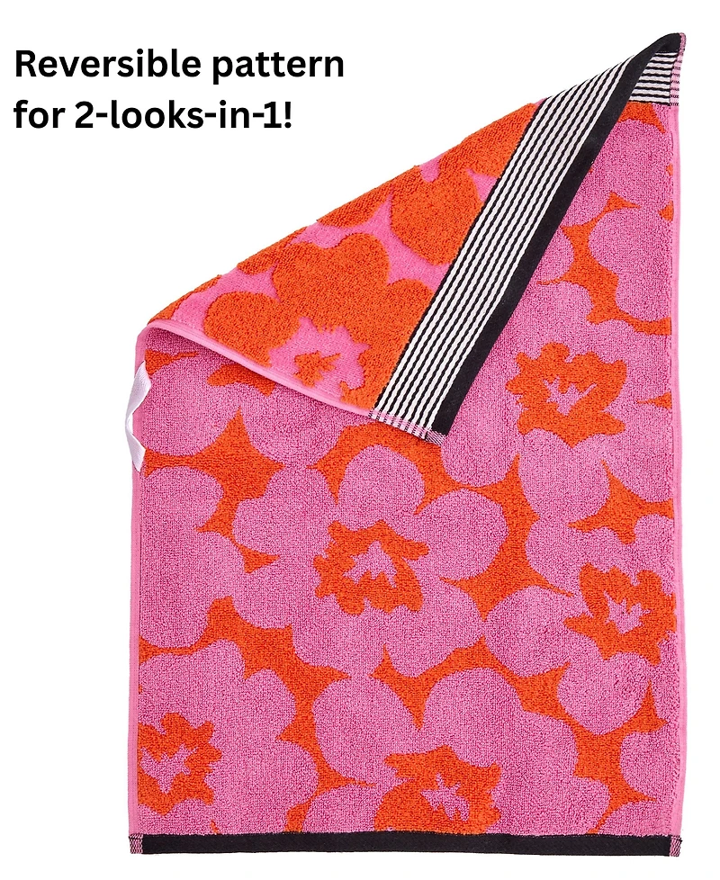 Skl Home Floral Grande Jacquard 2-Pc.Hand Towel Set