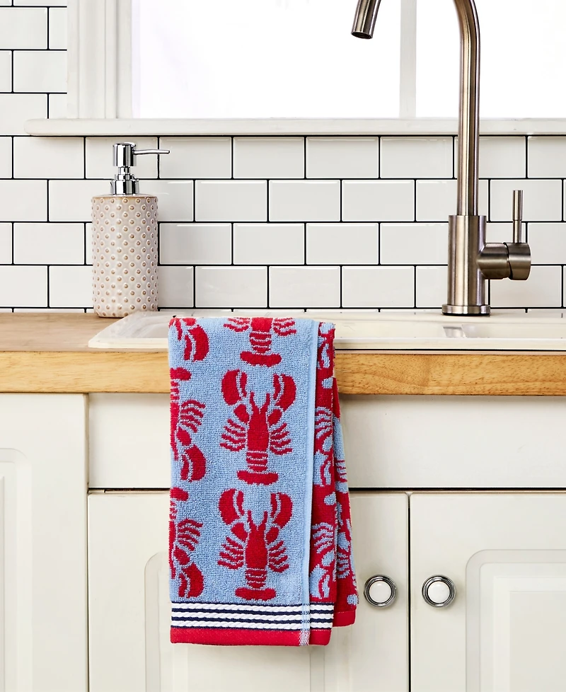 Skl Home Lobster Jacquard 2-Pc. Hand Towel Set