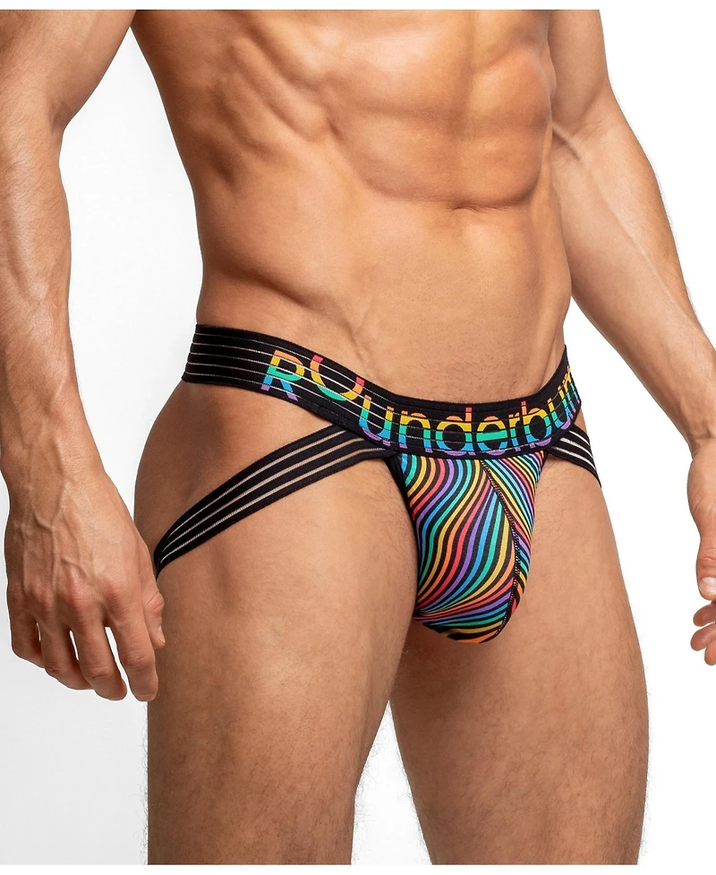Rounderbum Men's Waveform Pride Lift Jockstrap