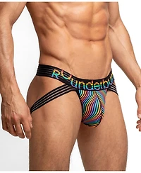 Rounderbum Men's Waveform Pride Lift Jockstrap