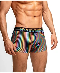 Rounderbum Men's Waveform Pride Padded Boxer Trunk