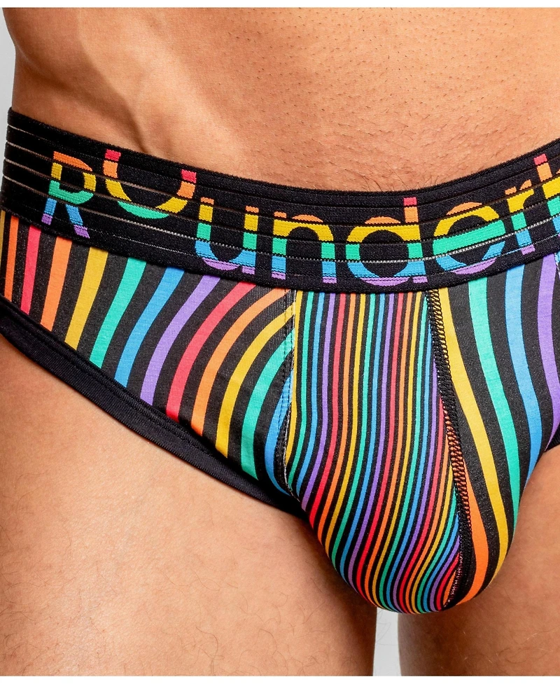 Rounderbum Men's Waveform Pride Padded Brief + Smart Package Cup