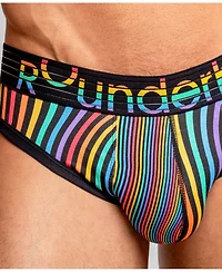 Rounderbum Men's Waveform Pride Padded Brief + Smart Package Cup