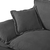 Streamdale Furniture Modular Cloud L-Shape Sofa w/ Usb, Storage, 2 Pillows
