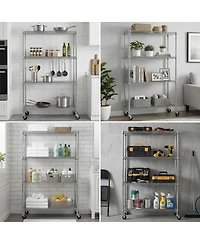 Streamdale Furniture 4-Tier Adjustable Heavy-Duty Wire Shelving Unit