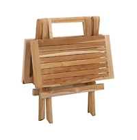 Safavieh Saba Teak Folding Square Outdoor Table