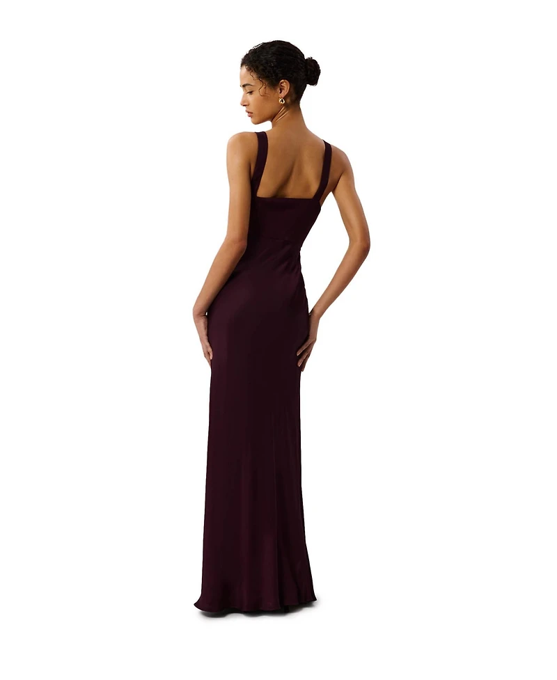 Whistles Women's Thea Cowl Satin Maxi Dress