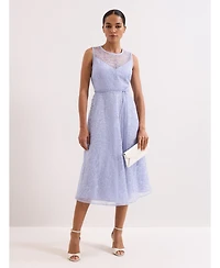 Phase Eight Women's Sakura Floral Embroidered Lace Dress