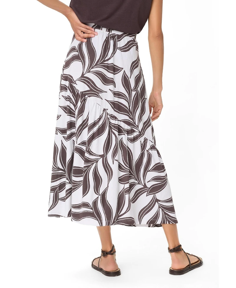 Olsen Women's Dotted Leaf Skirt