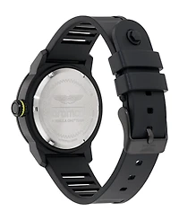 Aston Martin F1 Men's Pdk 3 Hand Quartz Black Silicone Watch 40mm