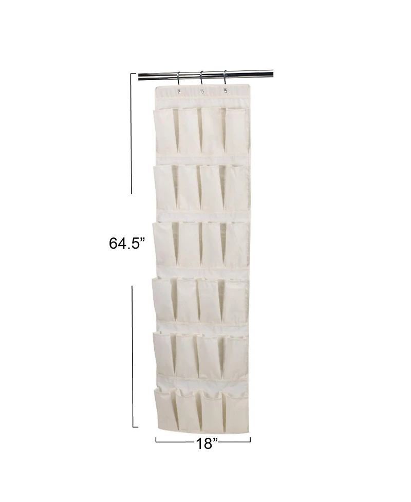 Household Essentials24-Pocket Over the Door Shoe Organizer