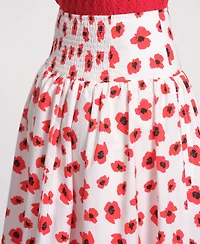 Isaac Mizrahi Women's Floral Printed Maxi Skirt