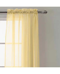 Rt Designers Collection Ramallah Trading Celine Sheer Rod Pocket Curtain Panel - 55 x 90