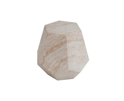 sumyeg Lightweight Concrete Hexagonal Side Table for Indoor and Outdoor Use
