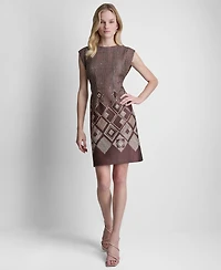 Dkny Women's Crewneck Cap-Sleeve Midi Dress