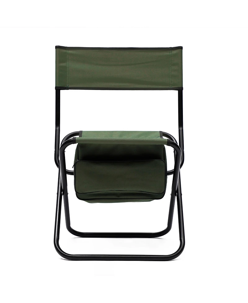 Clihome 2-Piece Folding Outdoor Chair with Storage Bag