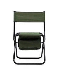 Clihome 2-Piece Folding Outdoor Chair with Storage Bag