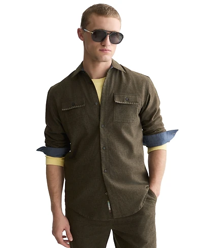 Scotch & Soda Men's Melange Long-Sleeve Shirt