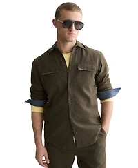 Scotch & Soda Men's Melange Long-Sleeve Shirt
