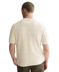 Scotch & Soda Men's Structured Knit Regular-Fit Polo Shirt