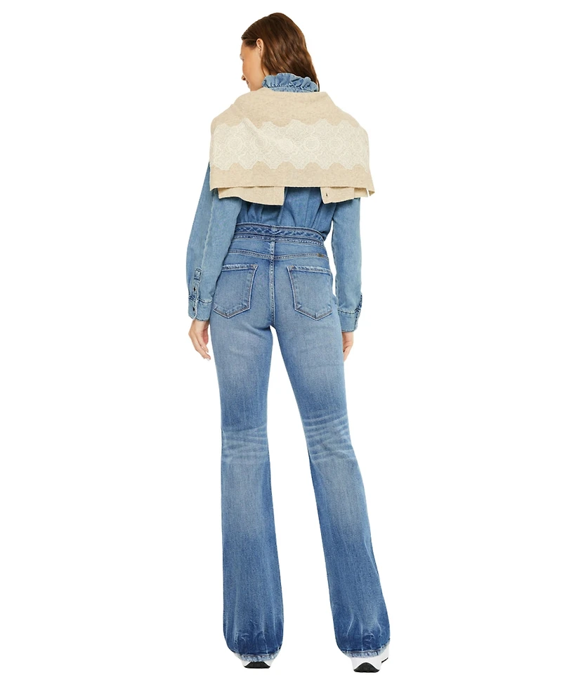 KanCan Women's Denicee High Rise Bootcut Jeans