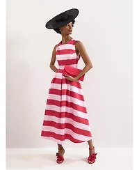 Phase Eight Women's Kiria Stripe Satin Midi Dress
