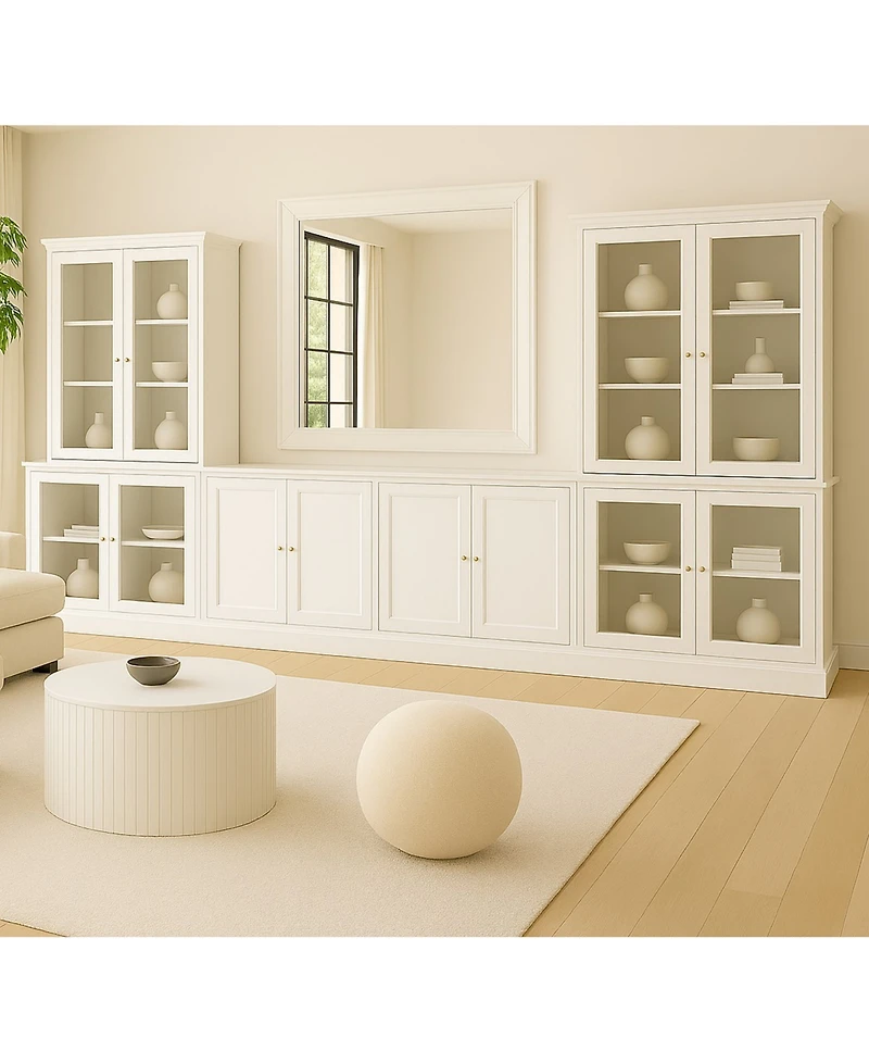 Amren 85" Wood 4-Door Console