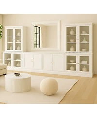 Amren 85" Wood 4-Door Console
