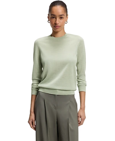 Boss by Hugo Women's Merino Wool Slim-Fit Sweater