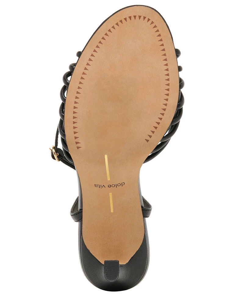 Dolce Vita Women's Isebel Strappy Embellished High Heel Dress Sandals