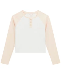 Guess Girls' 7-16 Slim-Fit Raglan Long-Sleeve T-Shirt