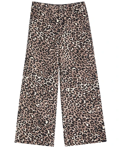 Guess Girls' 7-16 Printed Bull Denim Relaxed-Fit Jeans