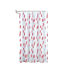 Rt Designers Collection 90 Gsm Printed Peva Glit Brush Stroke Shower Curtain 70" x 72"