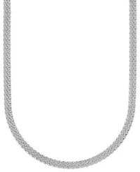 Macy's Men's Starburst Diamond-Cut Cuban Link Chain Necklace in Sterling Silver