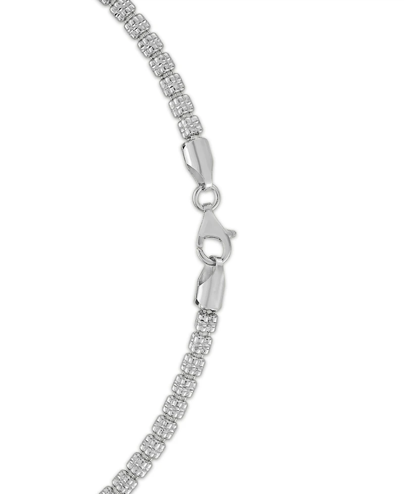 Macy's Men's Diamond-Cut Ice Chain Necklace in Sterling Silver