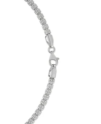 Macy's Men's Diamond-Cut Ice Chain Necklace in Sterling Silver